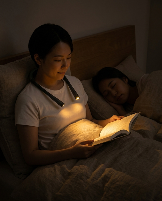 LumiNox Amber — Lampe de Lecture Tour de Cou 0% Lumière Bleue